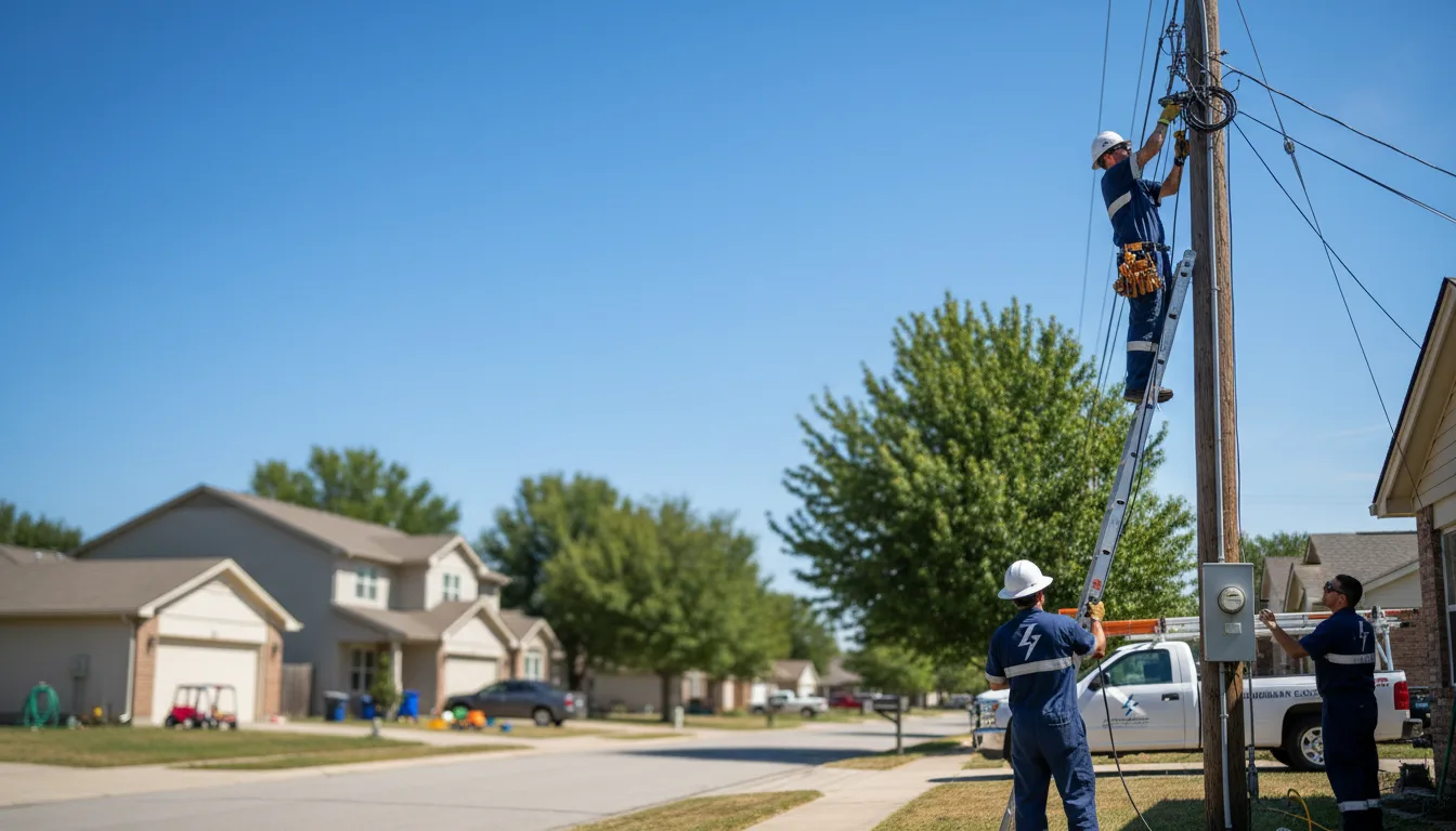 Residential electrician providing installation services in Nellis, WV